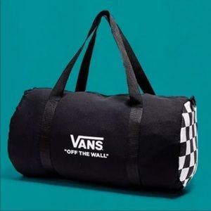 NEW Vans Duffle Bag Checkerboard Black White NWT